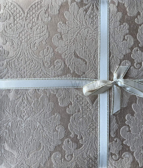 Austinių veliūro raštų lovatiesė "Venus" su 2 pagalvių užvalkalais, kreminė/šviesi smėlinė